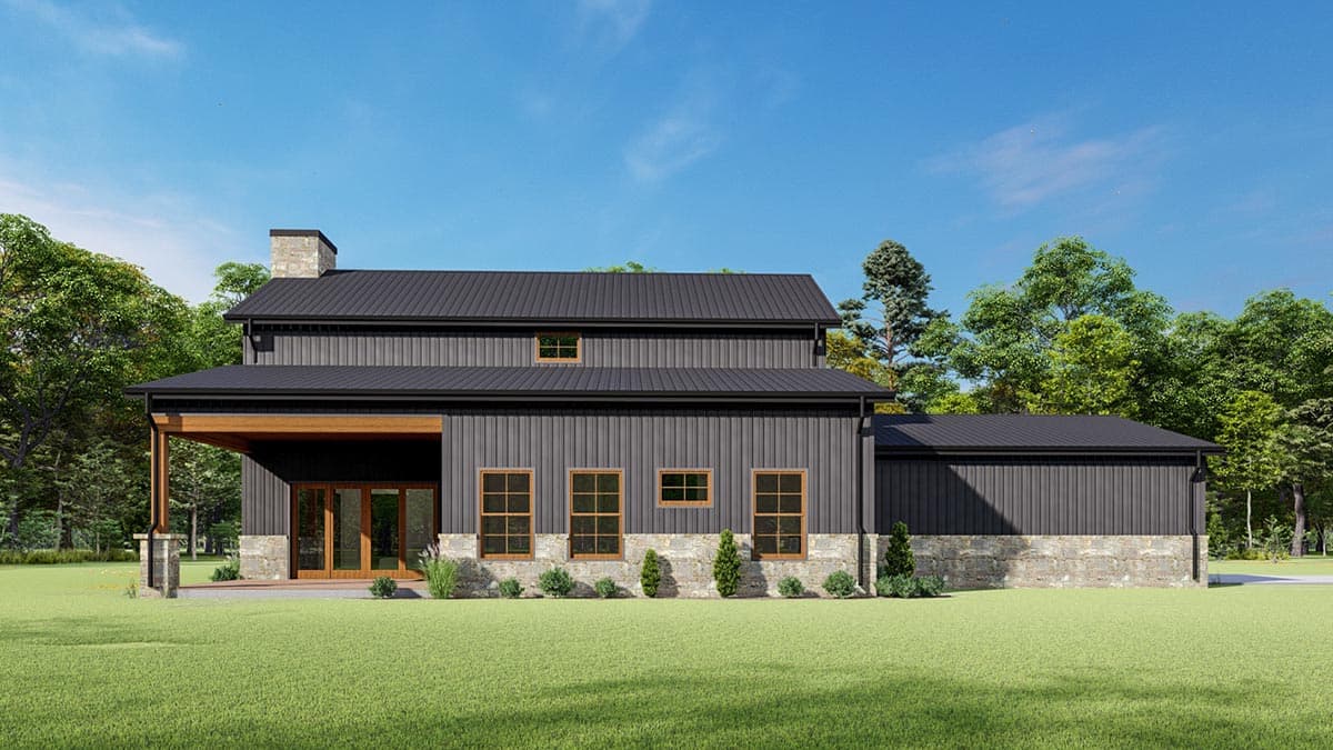 Plan 777051MTL: Rustic 2-Story Barndominium-Style House Plan under 2000 Square Feet with Flex Room - Image #10 - Barndominium, Country, Farmhouse, Rustic