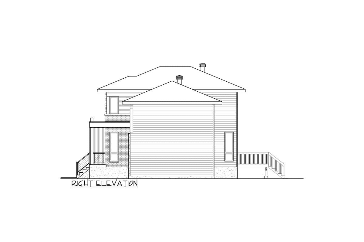 Plan 801113PM: Modern Prairie-Inspired 3 Bed House Plan Under 1900 Square Feet - Image #4 - Contemporary, Modern, Prairie, Transitional