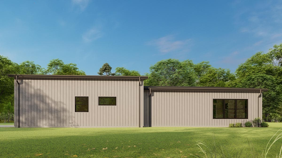 Plan 777054MTL: 1600 Square Foot 2-Bed House Plan with an Industrial Vibe - Image #4 - Contemporary, Country, Craftsman, Ranch, Rustic