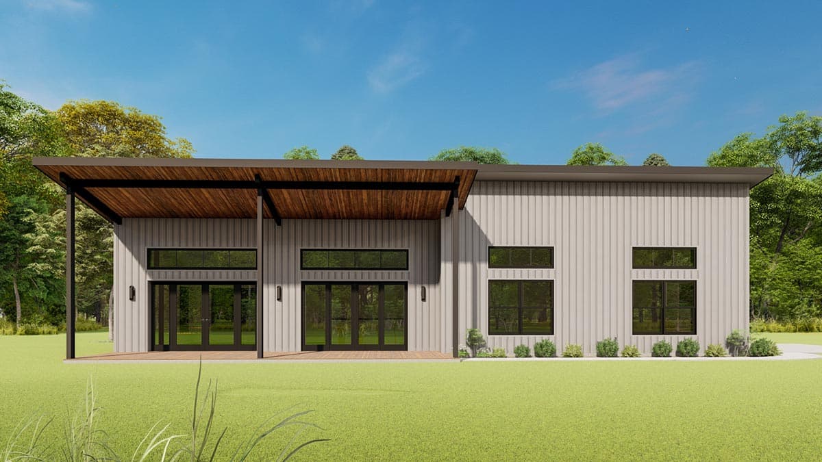 Plan 777054MTL: 1600 Square Foot 2-Bed House Plan with an Industrial Vibe - Image #9 - Contemporary, Country, Craftsman, Ranch, Rustic