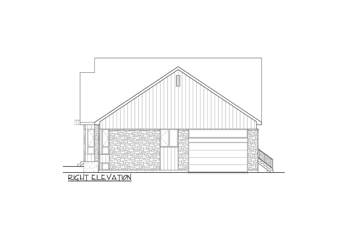 Plan 801114PM: 3-Bedroom Modern European House Plan with Open Concept Living - Image #4 - European, Modern, Mountain, Scandinavian, Transitional