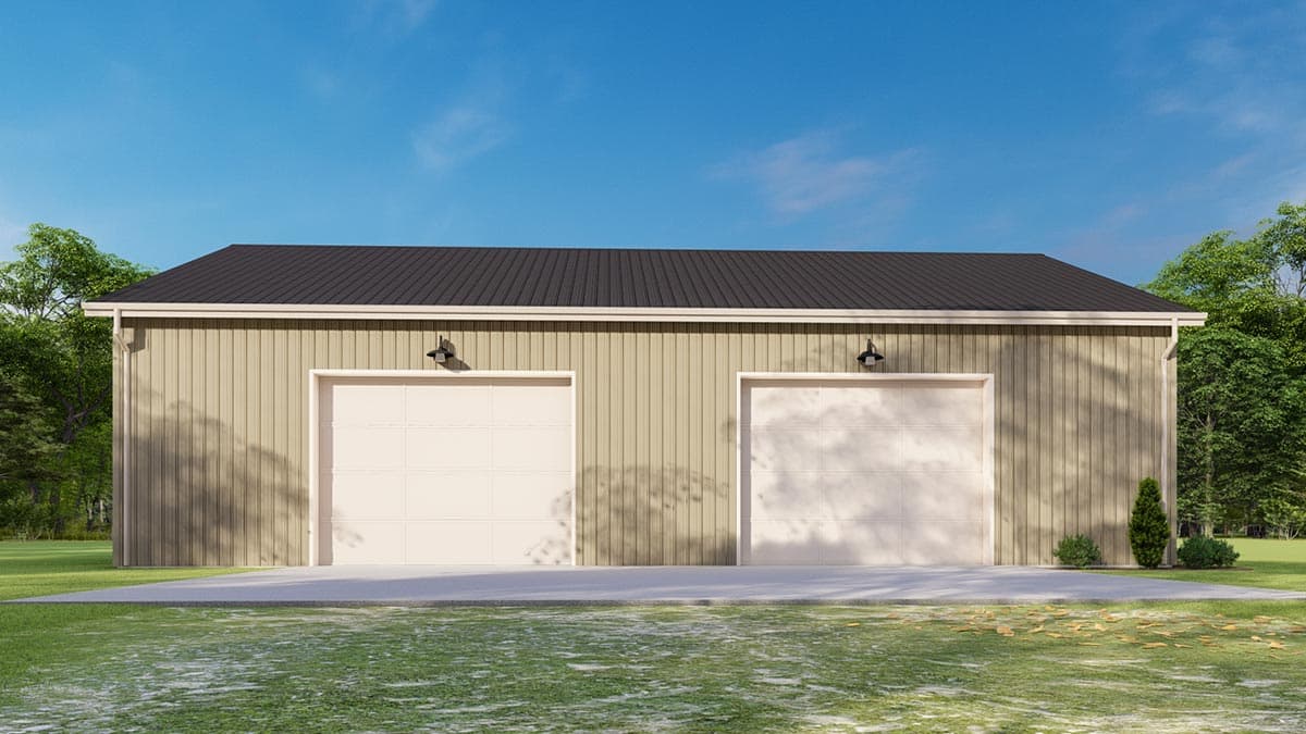 Plan 777055MTL: 3-Bed Barndominium Plan with Wraparound Porch - Image #7 - Barndominium, Country, Craftsman
