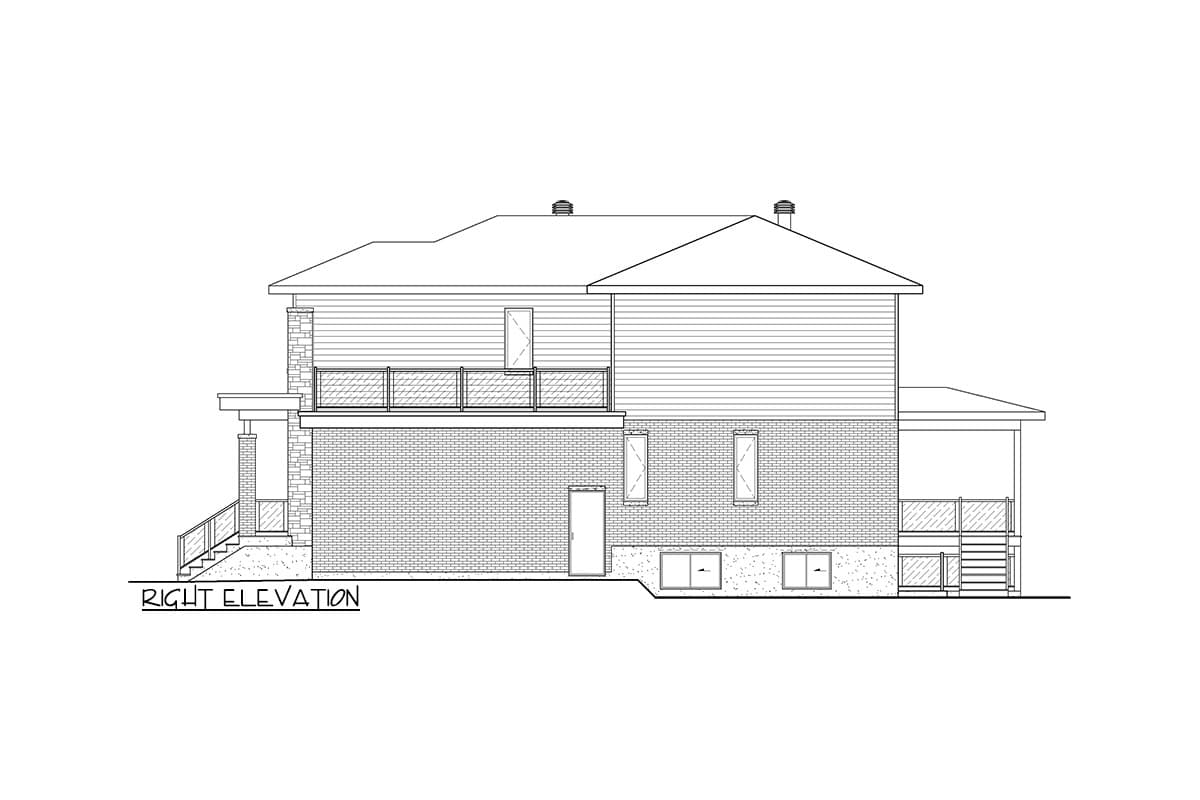 Plan 801116PM: Triplex House Plan with 1419 Square Foot 3 Bed Units - Image #4 - Contemporary, Modern, Northwest