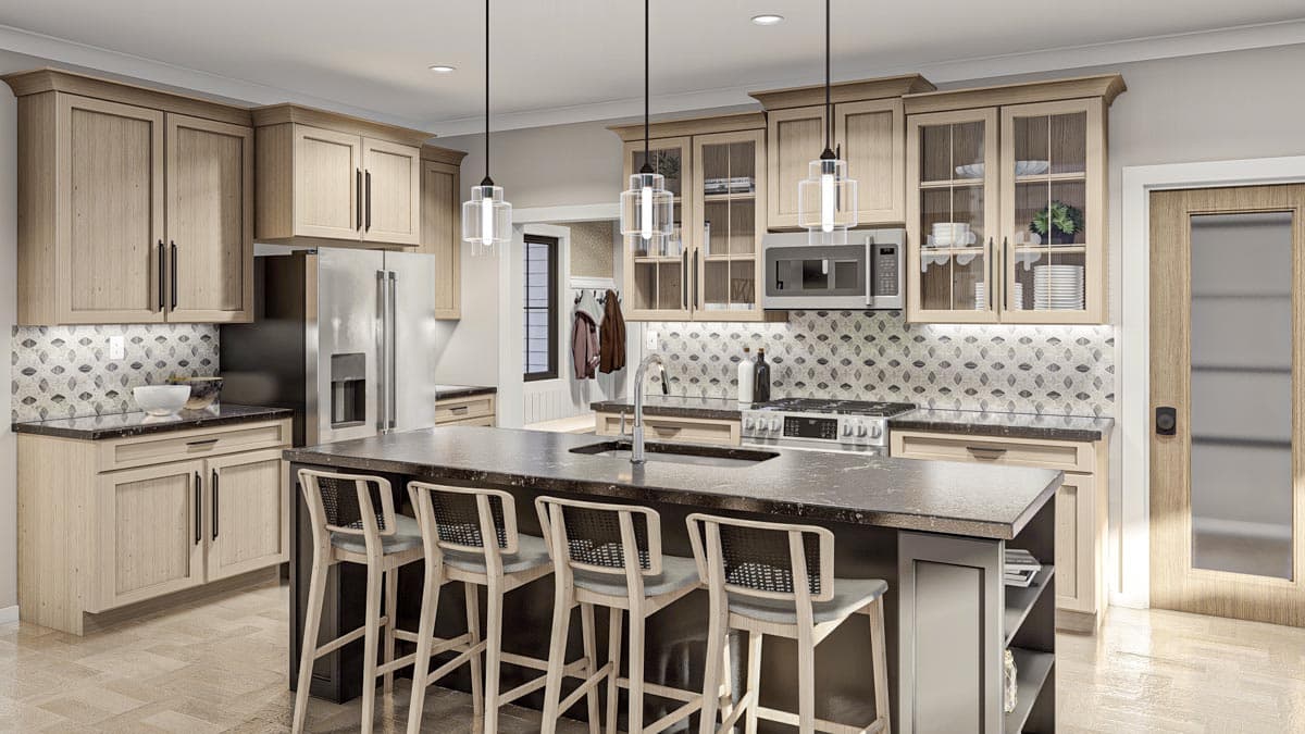 Plan 623232DJ: 2216 Square Foot 3 Bed Farmhouse Plan with Home Office and 2-Car Garage - Image #9 - Country, Farmhouse, New American, Traditional