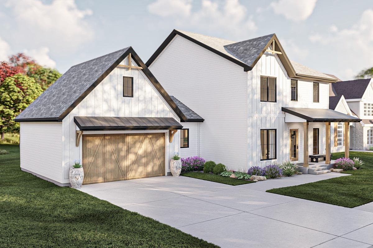 Plan 623232DJ: 2216 Square Foot 3 Bed Farmhouse Plan with Home Office and 2-Car Garage - Image #17 - Country, Farmhouse, New American, Traditional