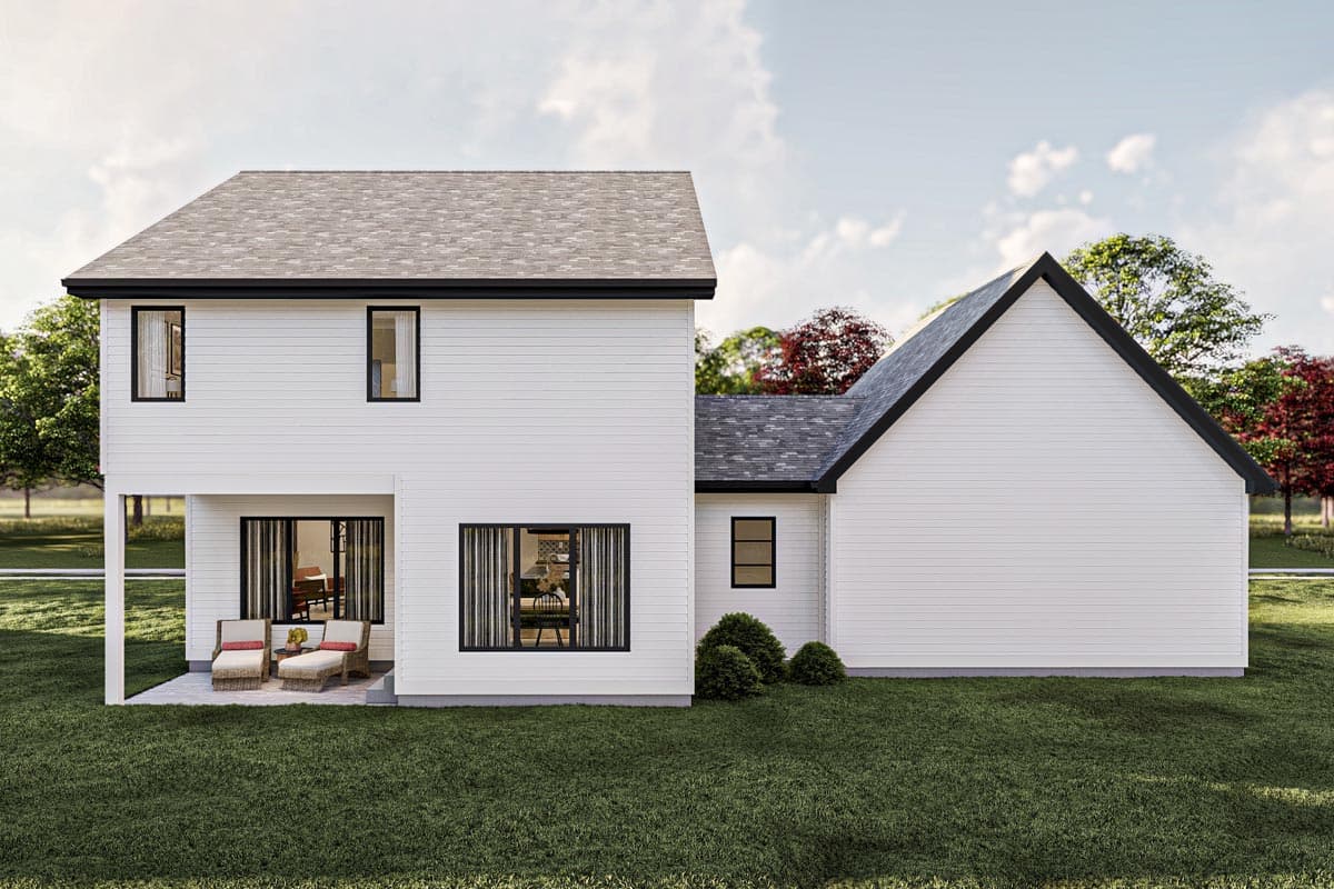 Plan 623232DJ: 2216 Square Foot 3 Bed Farmhouse Plan with Home Office and 2-Car Garage - Image #18 - Country, Farmhouse, New American, Traditional
