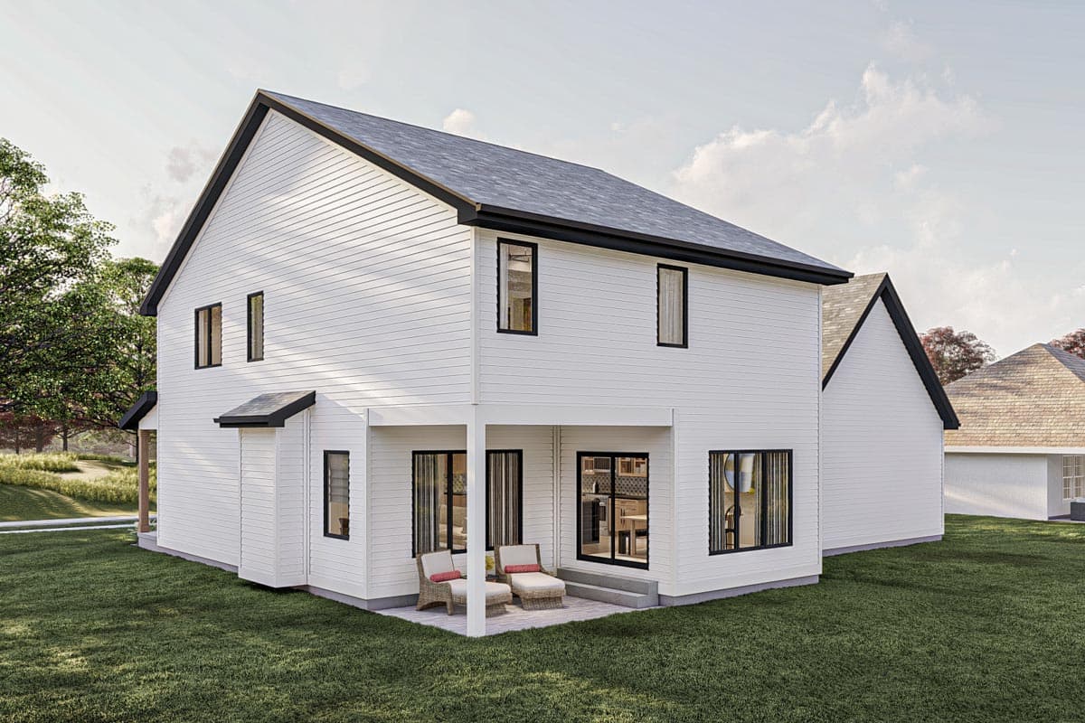 Plan 623232DJ: 2216 Square Foot 3 Bed Farmhouse Plan with Home Office and 2-Car Garage - Image #19 - Country, Farmhouse, New American, Traditional