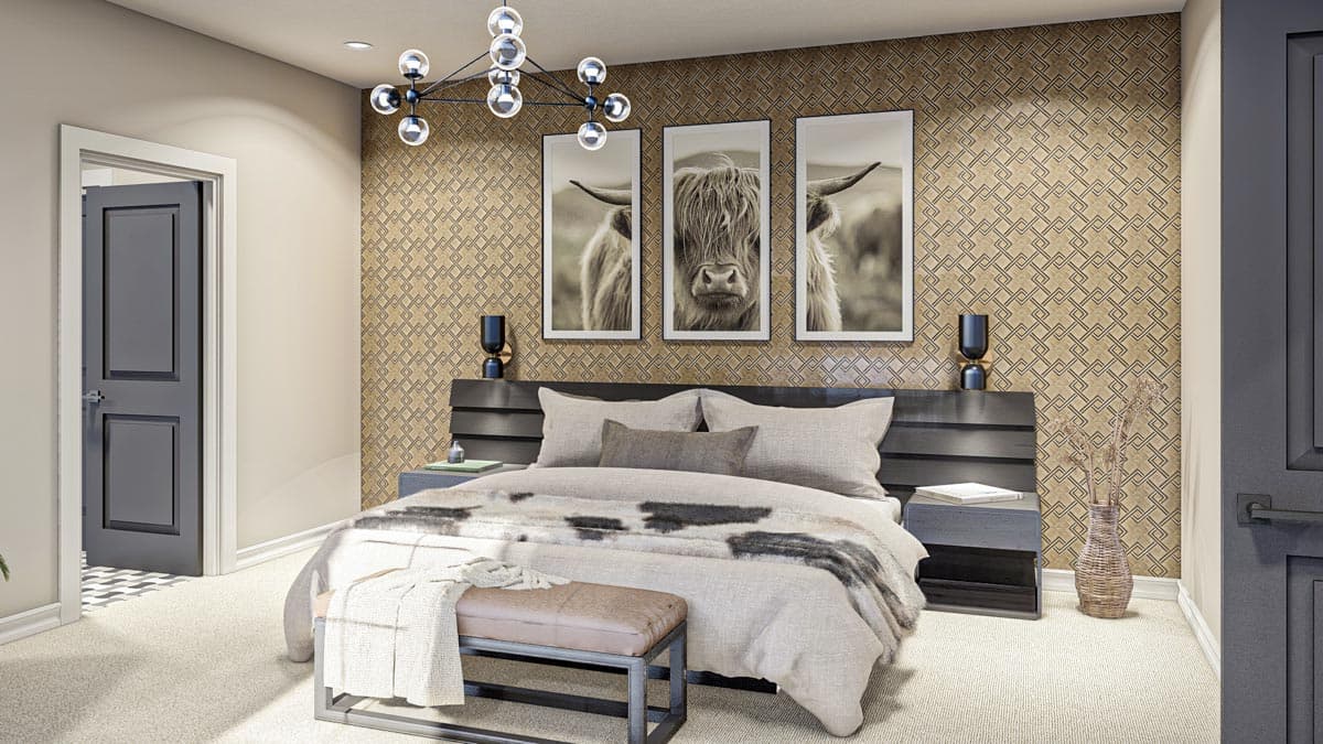 Plan 623233DJ: 2606 Square Foot Barndominium-Style House Plan with Drive-Through Garage - Image #10 - Barndominium, Country, Modern Farmhouse, Mountain, New American, Rustic