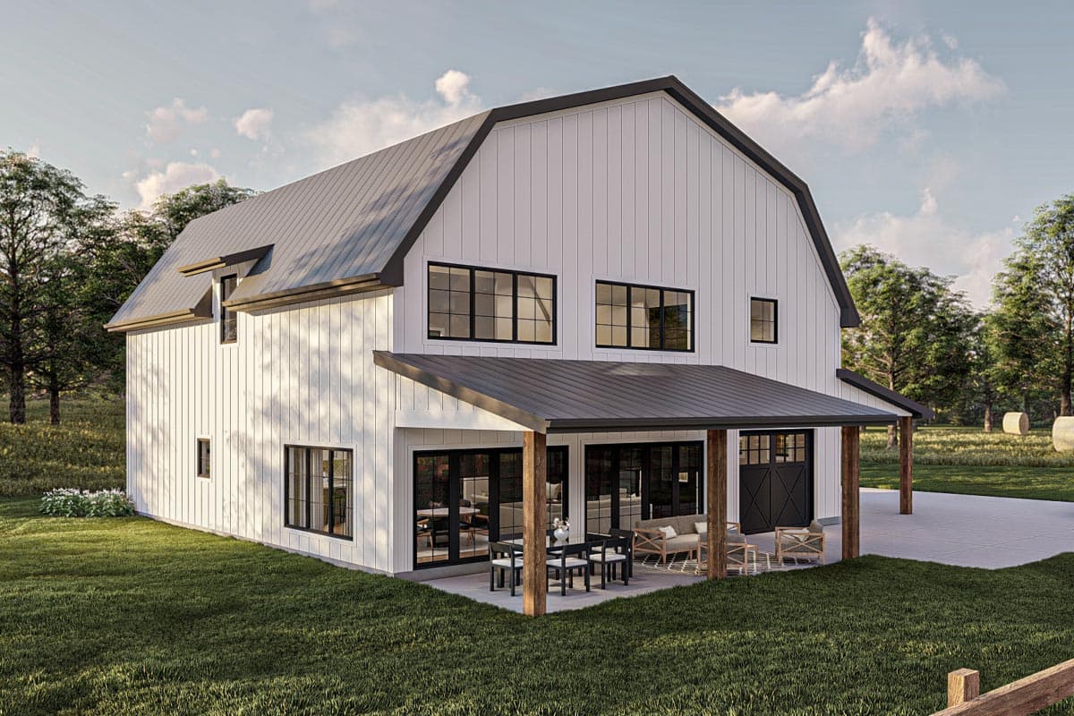 Plan 623233DJ: 2606 Square Foot Barndominium-Style House Plan with Drive-Through Garage - Image #15 - Barndominium, Country, Modern Farmhouse, Mountain, New American, Rustic