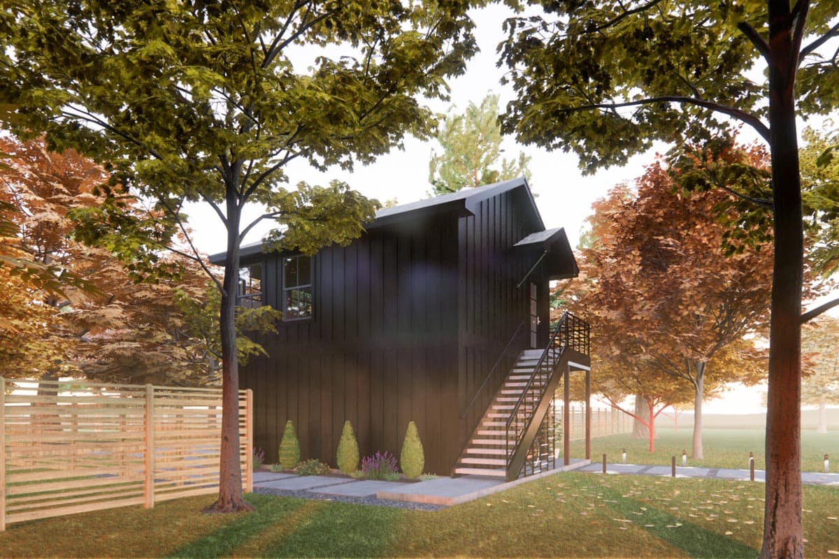Plan 421516CHD: 418 Square Foot ADU Garage Apartment - Image #6 - Carriage, Country, Modern, New American, Northwest