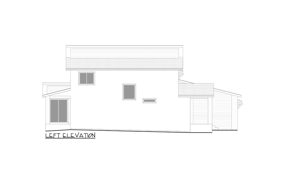 Plan 365033PED: Modern Northwest House Plan with Tandem, 3-Car Garage - Image #16 - Modern, Northwest, Prairie