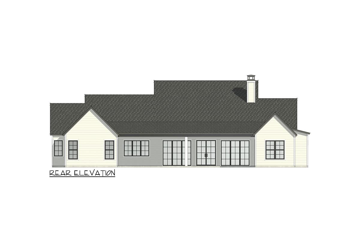 Plan 818054JSS: Mountain Modern Ranch Plan with Vaulted Family / Dining Room - Image #7 - Country, Hill Country, Modern, Mountain, Ranch, Transitional