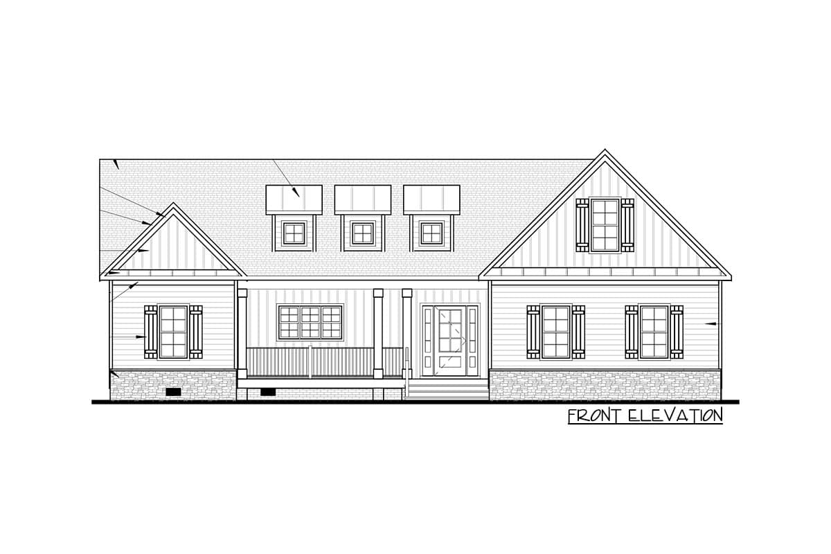 Plan 83636CRW: One-Level Country Home Plan with Vaulted Living Space - Image #11 - Country, Craftsman, Farmhouse, Ranch, Traditional