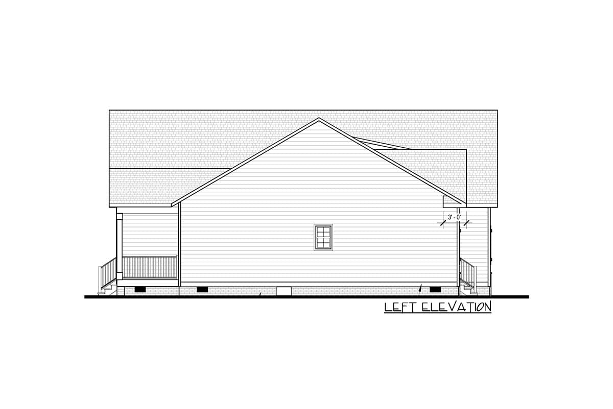 Plan 83636CRW: One-Level Country Home Plan with Vaulted Living Space - Image #12 - Country, Craftsman, Farmhouse, Ranch, Traditional