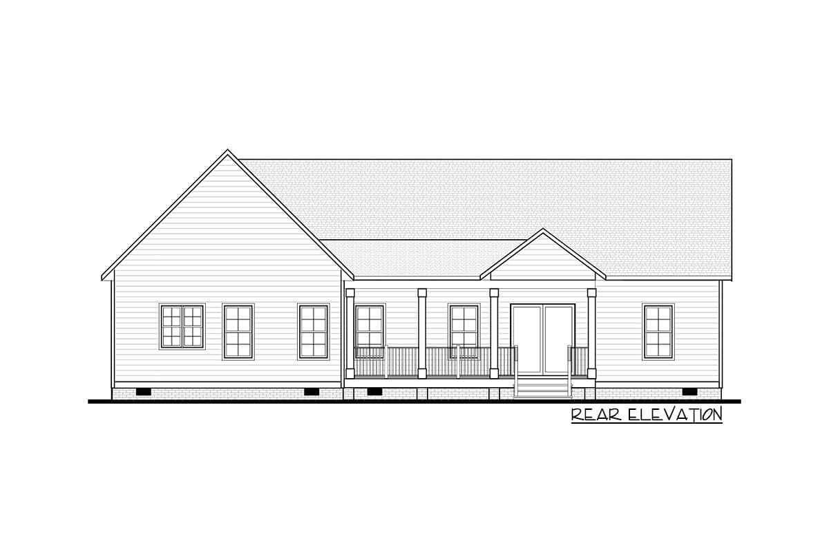 Plan 83636CRW: One-Level Country Home Plan with Vaulted Living Space - Image #13 - Country, Craftsman, Farmhouse, Ranch, Traditional