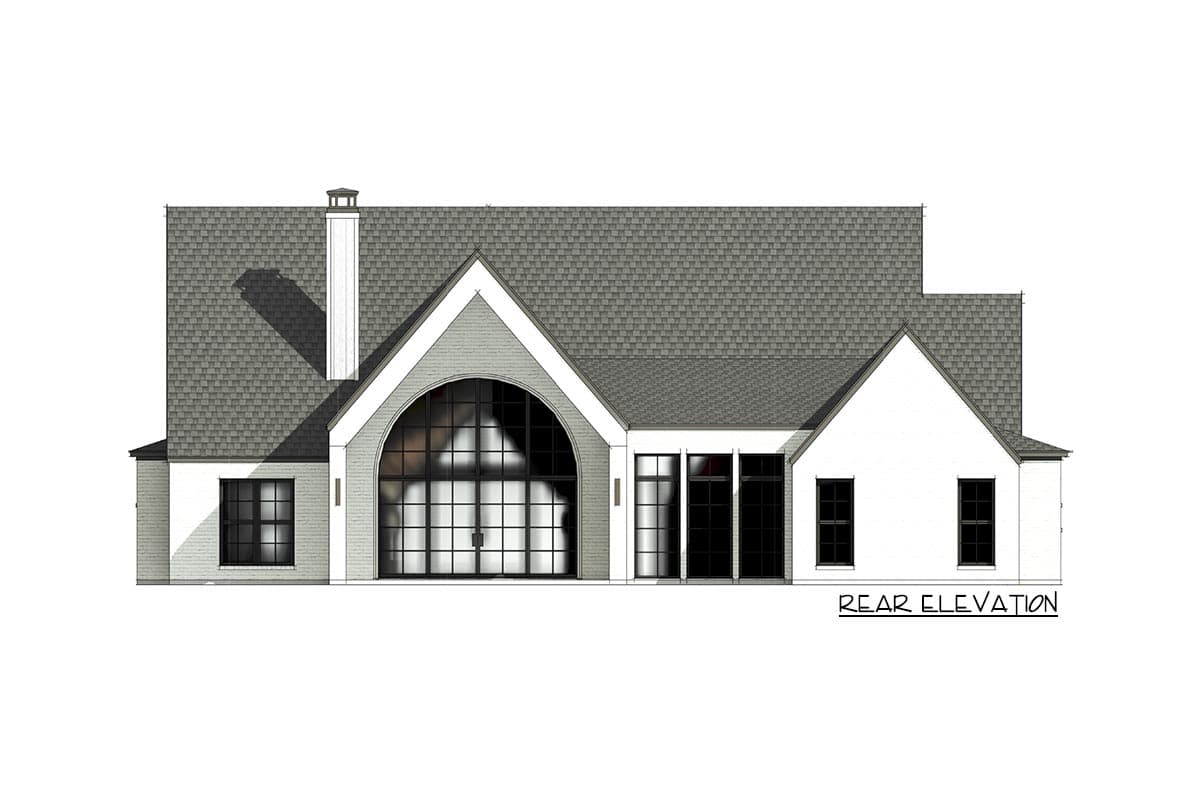 Plan 818056JSS: Transitional Southern Home Plan with Grand Back Porch - Image #7 - French Country, Southern, Traditional, Transitional