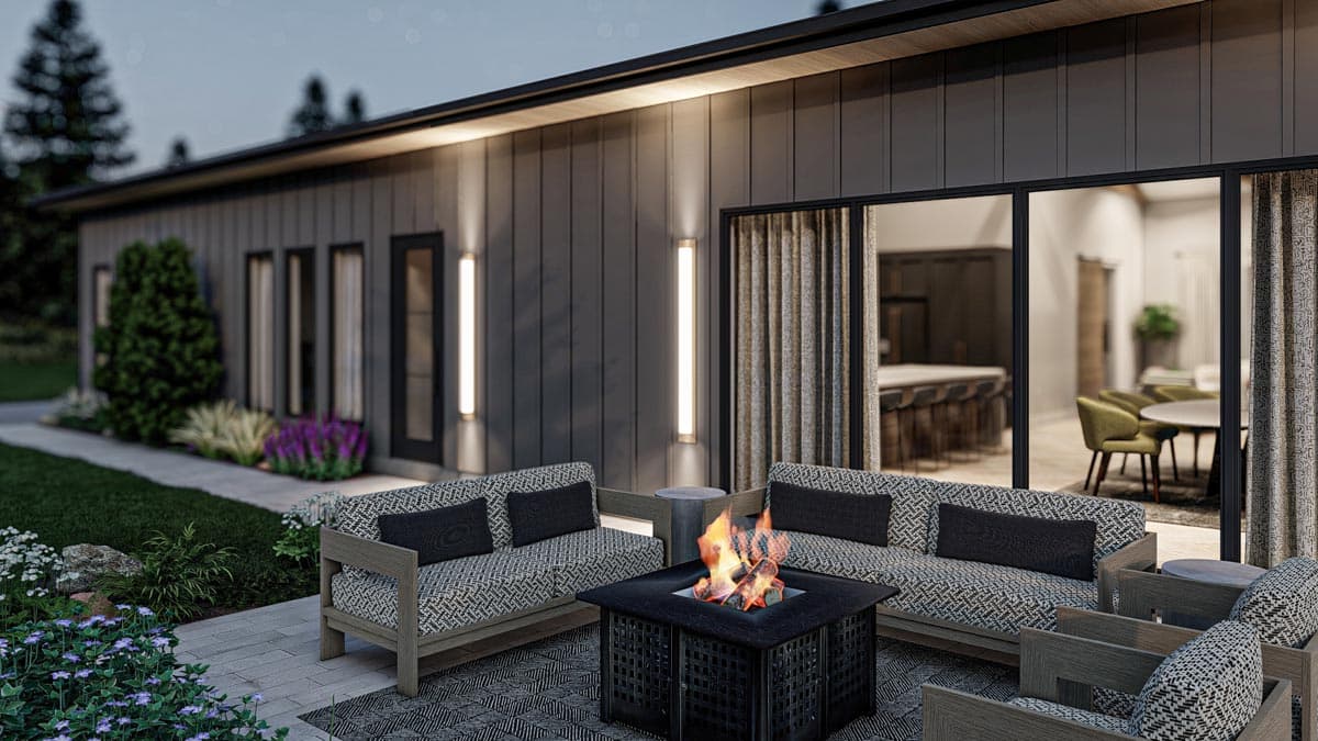 Plan 623236DJ: 3-Bedroom Barndominium-Style House Plan with Home Office - Image #17 - Barndominium, Country, Craftsman, Rustic