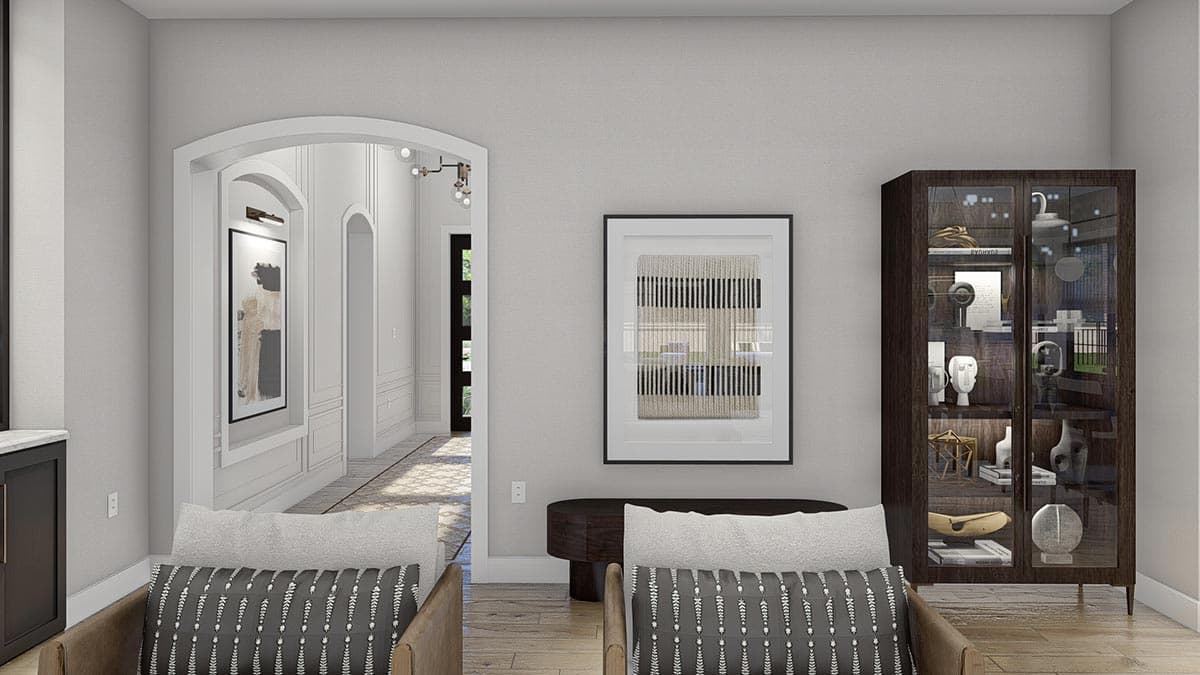 Plan 623238DJ: 2-Bedroom Transitional House Plan with a 2-Car Garage and RV Bay - Image #11 - European, Florida-Style, Mediterranean, Spanish, Transitional