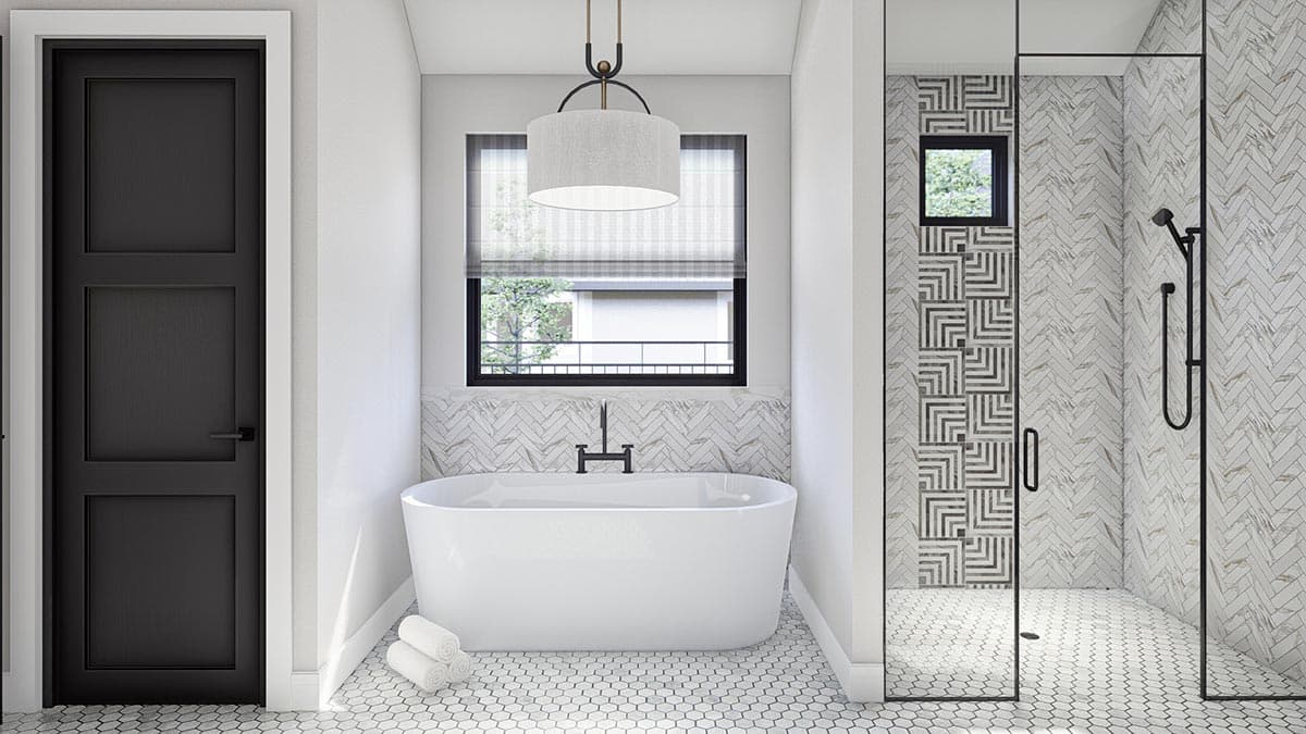 Plan 623238DJ: 2-Bedroom Transitional House Plan with a 2-Car Garage and RV Bay - Image #18 - European, Florida-Style, Mediterranean, Spanish, Transitional