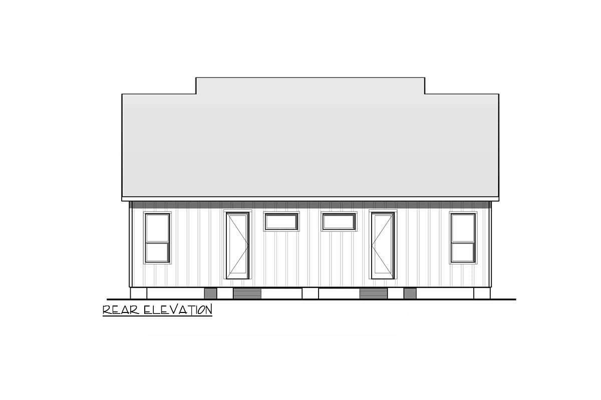 Plan 100305GHR: Modern Farmhouse Duplex House Plan with Matching 1046 Square Foot 3-Bed Units - Image #19 - Country, Farmhouse, Modern Farmhouse, Southern