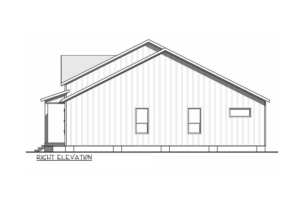 Plan 100305GHR: Modern Farmhouse Duplex House Plan with Matching 1046 Square Foot 3-Bed Units - Image #20 - Country, Farmhouse, Modern Farmhouse, Southern