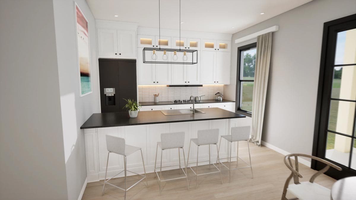 Plan 100305GHR: Modern Farmhouse Duplex House Plan with Matching 1046 Square Foot 3-Bed Units - Image #10 - Country, Farmhouse, Modern Farmhouse, Southern