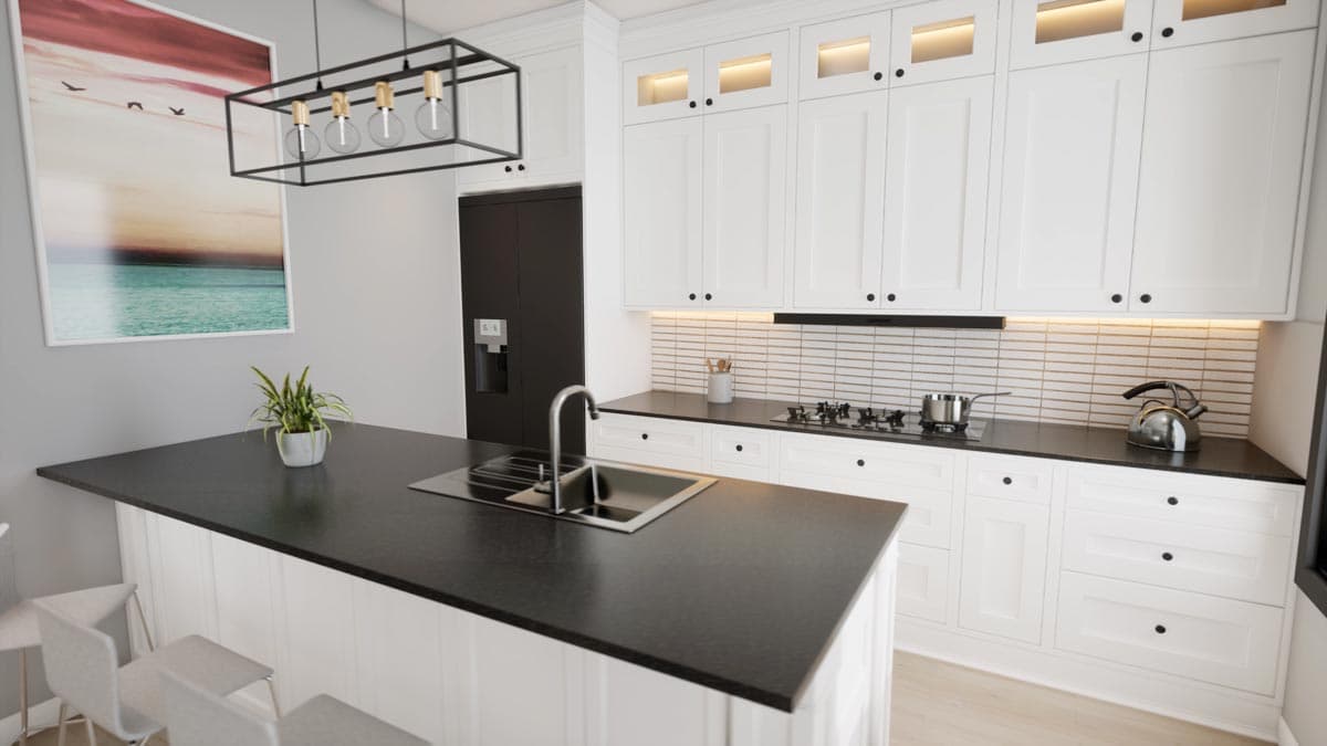 Plan 100305GHR: Modern Farmhouse Duplex House Plan with Matching 1046 Square Foot 3-Bed Units - Image #11 - Country, Farmhouse, Modern Farmhouse, Southern