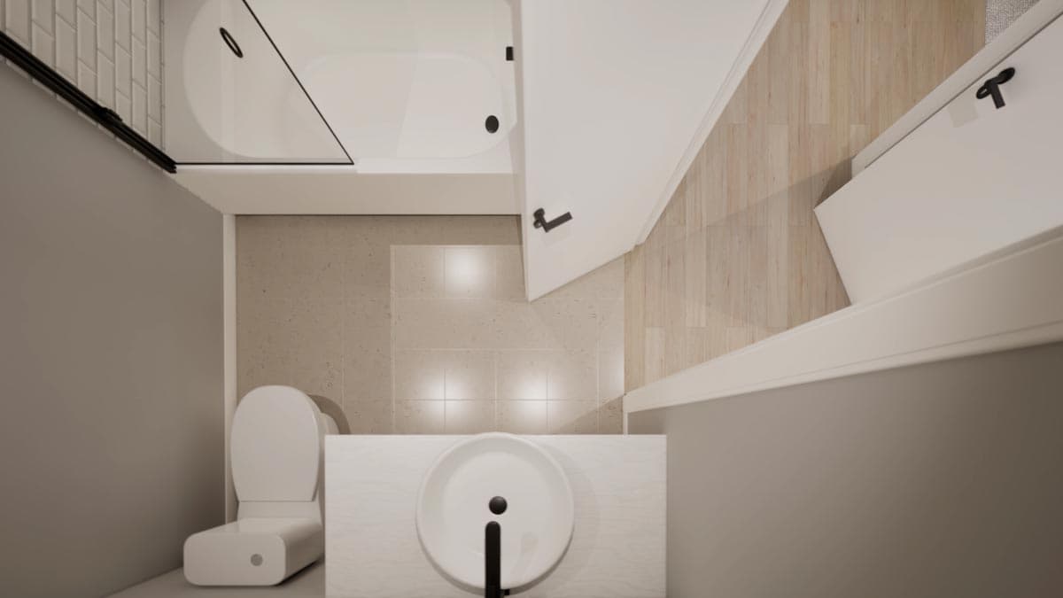 Plan 100305GHR: Modern Farmhouse Duplex House Plan with Matching 1046 Square Foot 3-Bed Units - Image #13 - Country, Farmhouse, Modern Farmhouse, Southern