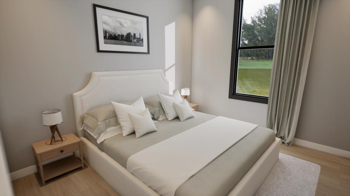 Plan 100305GHR: Modern Farmhouse Duplex House Plan with Matching 1046 Square Foot 3-Bed Units - Image #14 - Country, Farmhouse, Modern Farmhouse, Southern