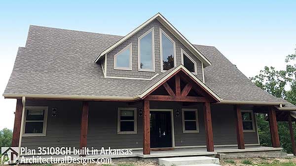 Plan 35108GH: Mountain Home Plan with 3 Bedrooms with Open Concept Layout - 2281 Sq Ft - Image #6 - Mountain, Northwest, Rustic, Vacation