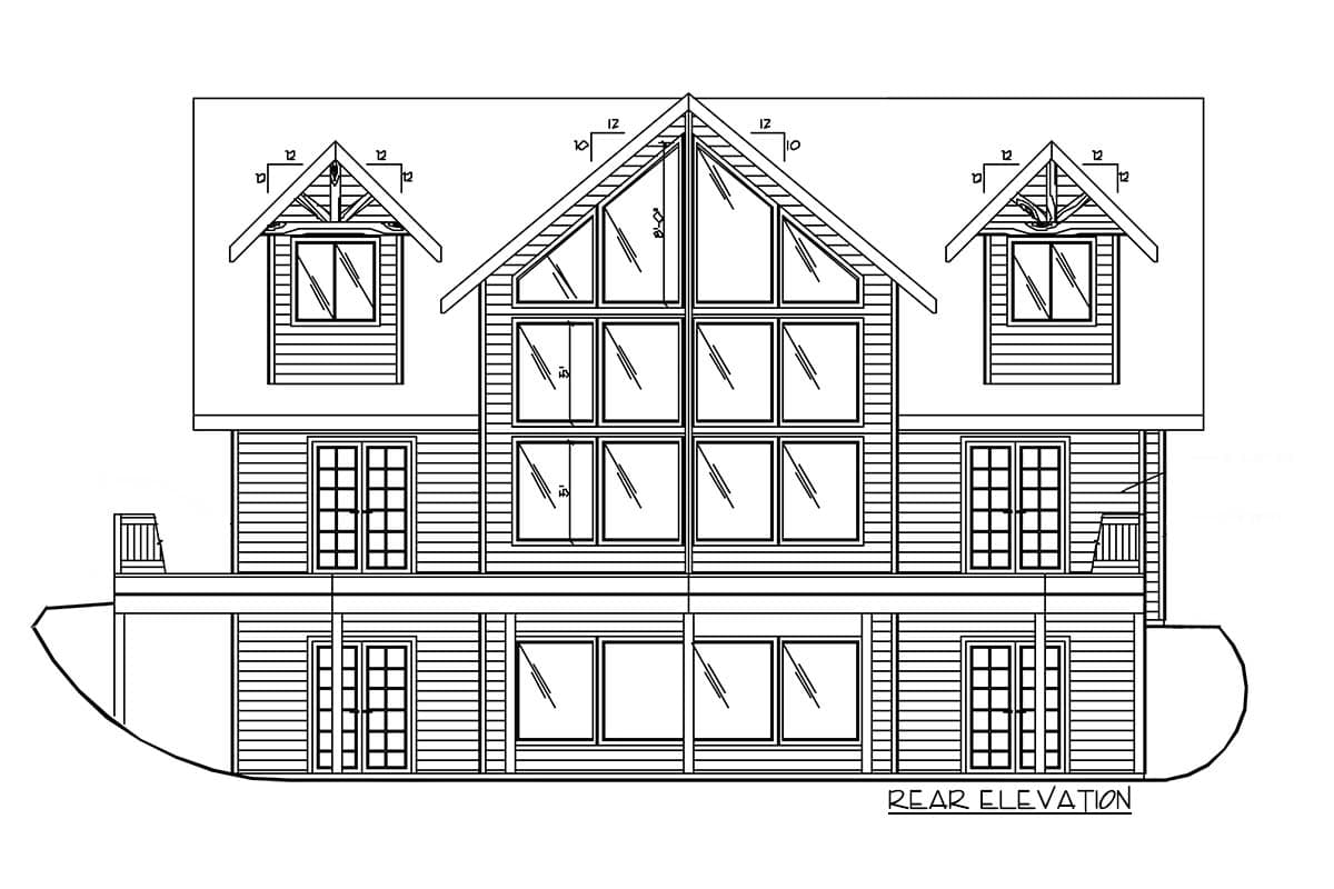 Plan 35108GH: Mountain Home Plan with 3 Bedrooms with Open Concept Layout - 2281 Sq Ft - Image #29 - Mountain, Northwest, Rustic, Vacation