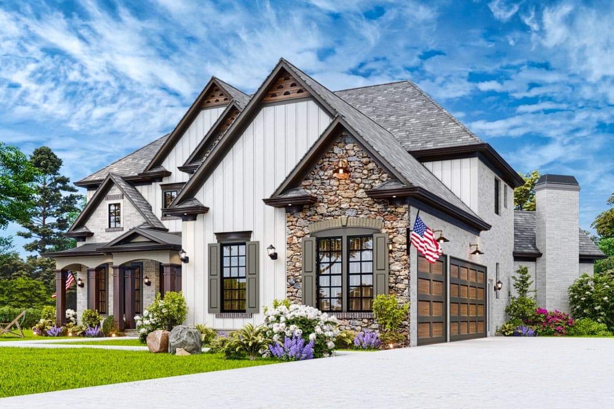 Plan 25806GE: 5-Bed House Plan with Angled Keeping Room and Formal and Informal Dining - 3547 Sq Ft - Image #7 - Country, European, Mountain, New American, Traditional
