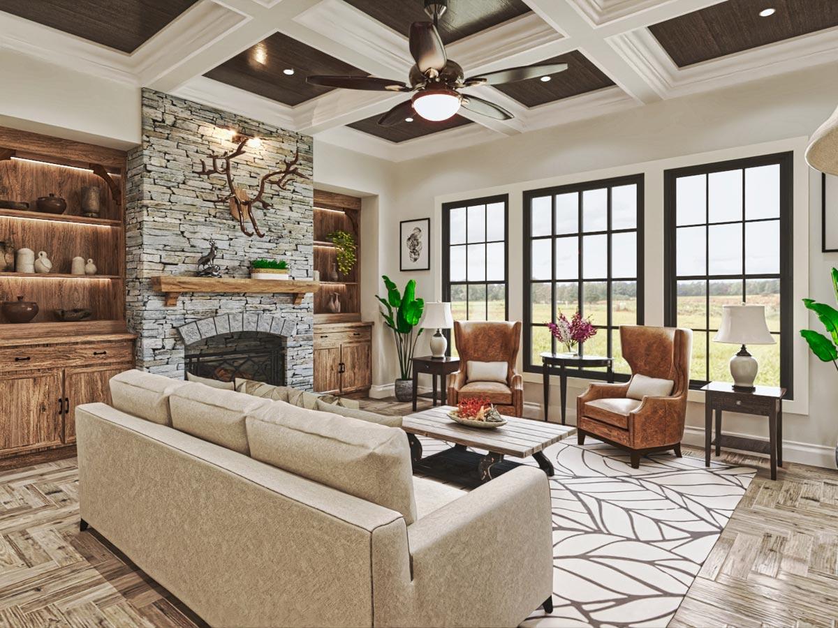 Plan 25806GE: 5-Bed House Plan with Angled Keeping Room and Formal and Informal Dining - 3547 Sq Ft - Image #11 - Country, European, Mountain, New American, Traditional