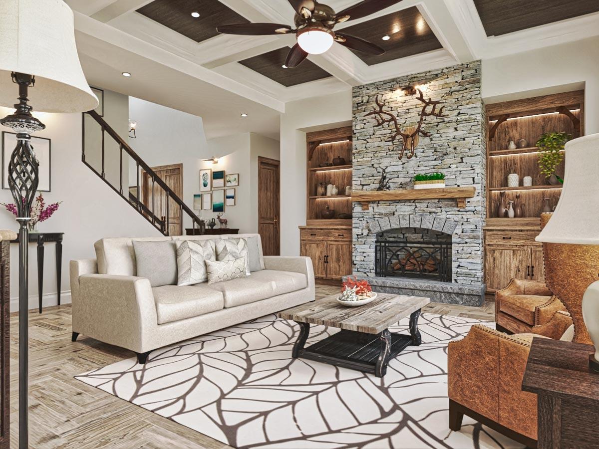 Plan 25806GE: 5-Bed House Plan with Angled Keeping Room and Formal and Informal Dining - 3547 Sq Ft - Image #12 - Country, European, Mountain, New American, Traditional