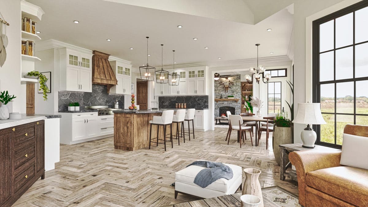 Plan 25806GE: 5-Bed House Plan with Angled Keeping Room and Formal and Informal Dining - 3547 Sq Ft - Image #19 - Country, European, Mountain, New American, Traditional