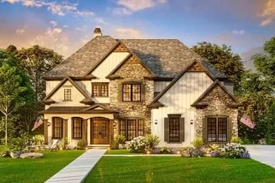 5-Bed House Plan with Angled Keeping Room and Formal and Informal Dining - 3547 Sq Ft
