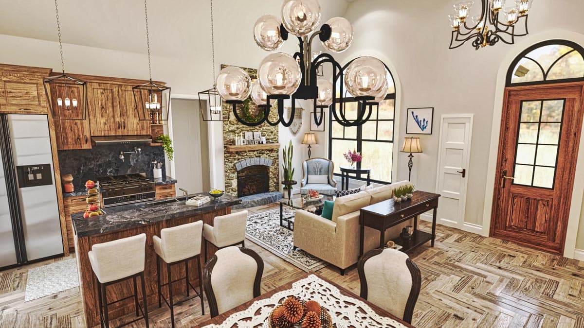 Plan 25808GE: Rustic Mountain Cottage Under 1200 Square Feet with Split Bedroom Layout - Image #11 - Cottage, Mountain, Ranch, Rustic