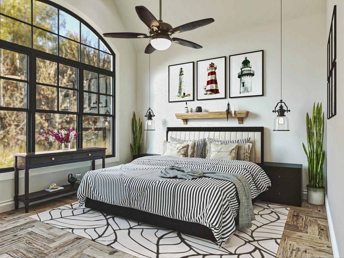 Plan 25808GE: Rustic Mountain Cottage Under 1200 Square Feet with Split Bedroom Layout - Image #15 - Cottage, Mountain, Ranch, Rustic