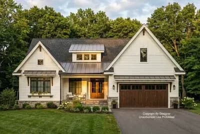 2000 Sq. Ft. Modern Farmhouse Plan with 3-Bedrooms on One Level