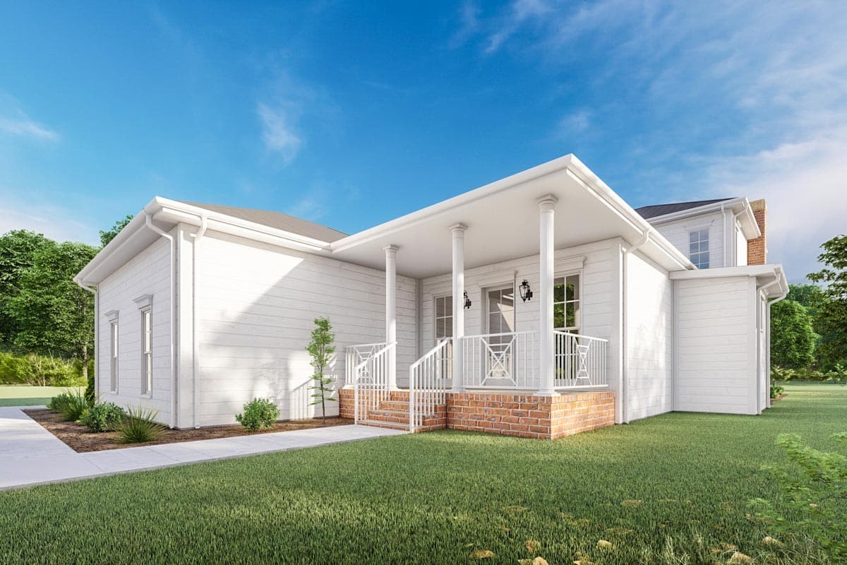 Plan 777056MTL: Southern Traditional House Plan with Stacked Front Porches and Rear Garage - Image #8 - Colonial, Country, New Orleans, Southern, Southern Traditional