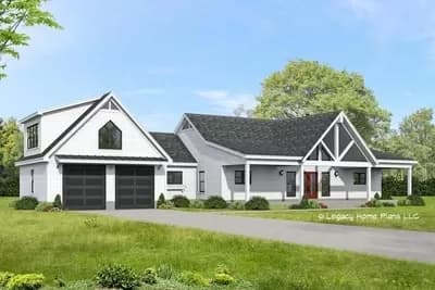 2349 Square Foot 2-Bed Country Ranch with Finished Bonus Room