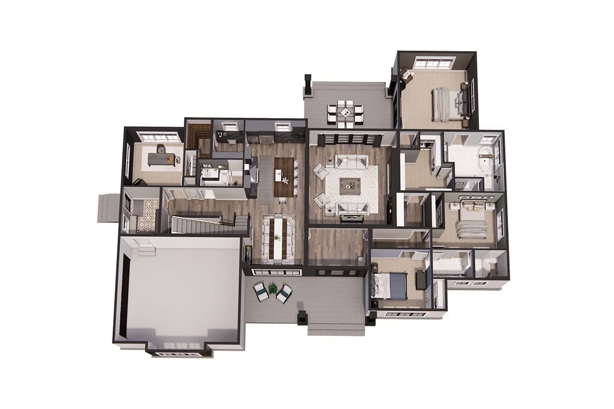 Plan 14749RK: Modern Farmhouse House Plan - 2425 Sq Ft - Architectural Designs - Image #42 - Craftsman, Modern Farmhouse, New American