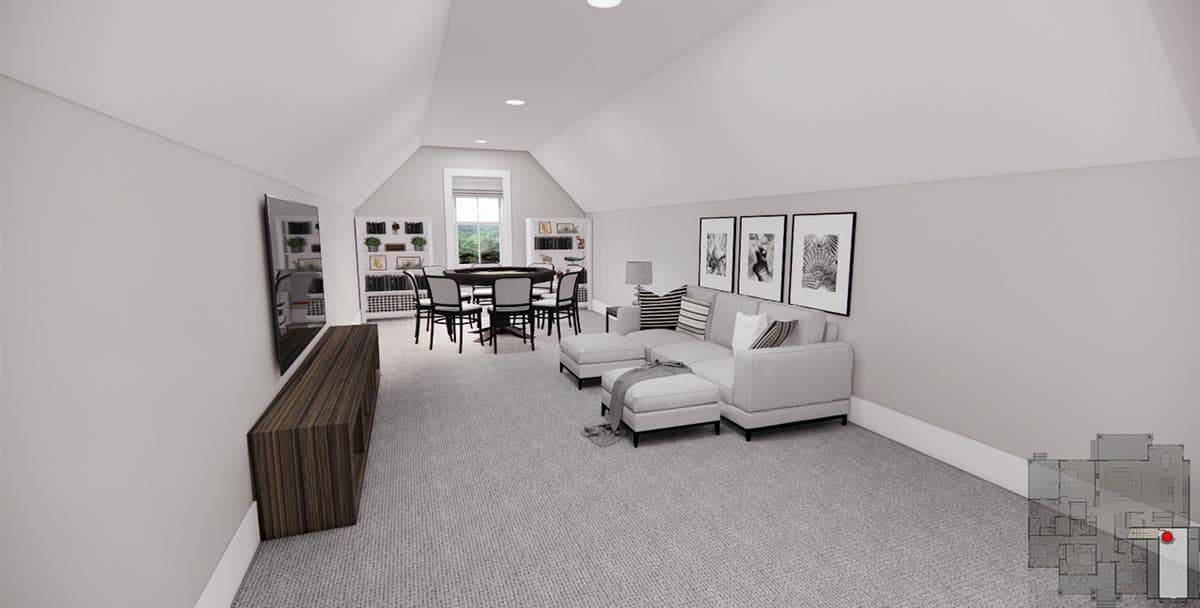 Plan 14748RK: 4 Bed Transitional Farmhouse Plan with Private Master Suite Porch - 2563 Sq Ft - Image #31 - Farmhouse, Modern Farmhouse, New American, Rustic, Transitional