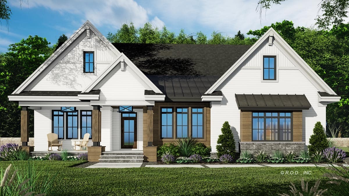Plan 14751RK: Modern Farmhouse Plan Under 2300 Square Feet with Home Office - Image #7 - Country, Craftsman, Farmhouse, Modern Farmhouse, New American