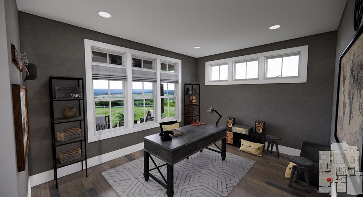 Plan 14751RK: Modern Farmhouse Plan Under 2300 Square Feet with Home Office - Image #10 - Country, Craftsman, Farmhouse, Modern Farmhouse, New American