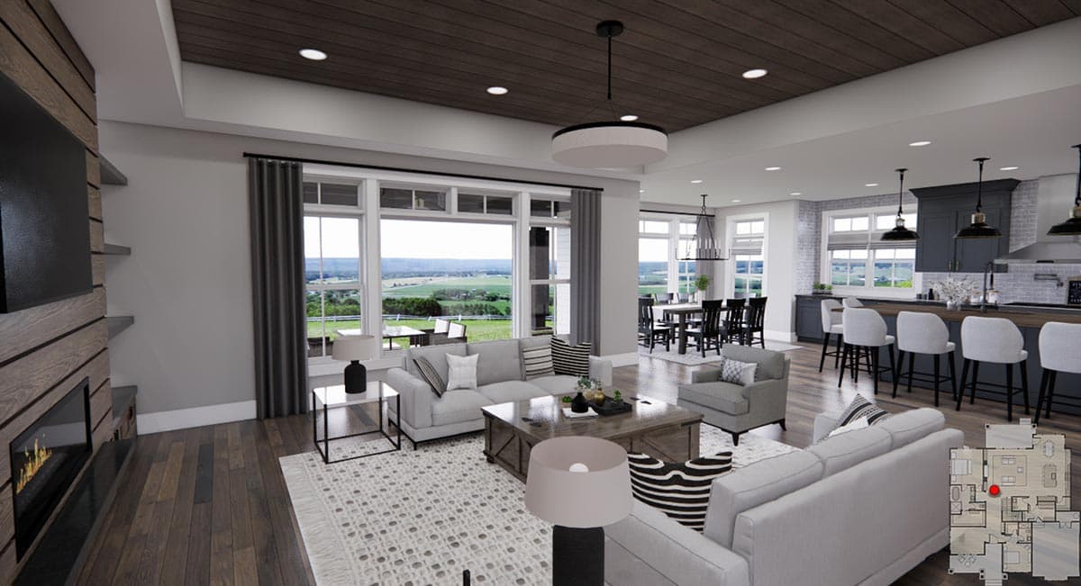 Plan 14751RK: Modern Farmhouse Plan Under 2300 Square Feet with Home Office - Image #11 - Country, Craftsman, Farmhouse, Modern Farmhouse, New American