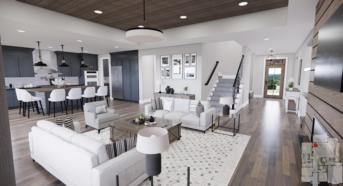 Plan 14751RK: Modern Farmhouse Plan Under 2300 Square Feet with Home Office - Image #12 - Country, Craftsman, Farmhouse, Modern Farmhouse, New American