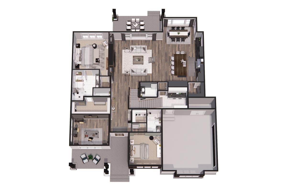 Plan 14751RK: Modern Farmhouse Plan Under 2300 Square Feet with Home Office - Image #31 - Country, Craftsman, Farmhouse, Modern Farmhouse, New American