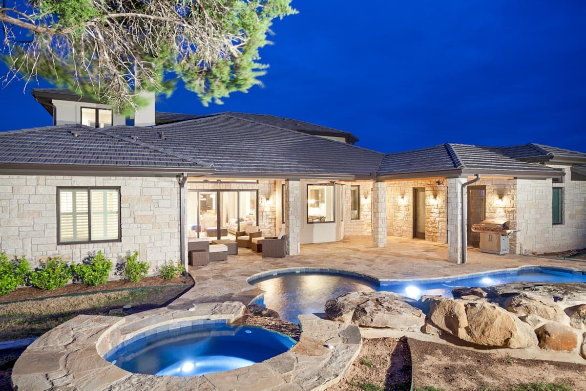 Plan 333021JHB: 5-Bed Modern Mediterranean Home Plan with Private Casita - Image #12