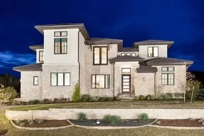 5-Bed Modern Mediterranean Home Plan with Private Casita